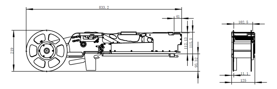 PANASONIC SMT Feeder Dimensions